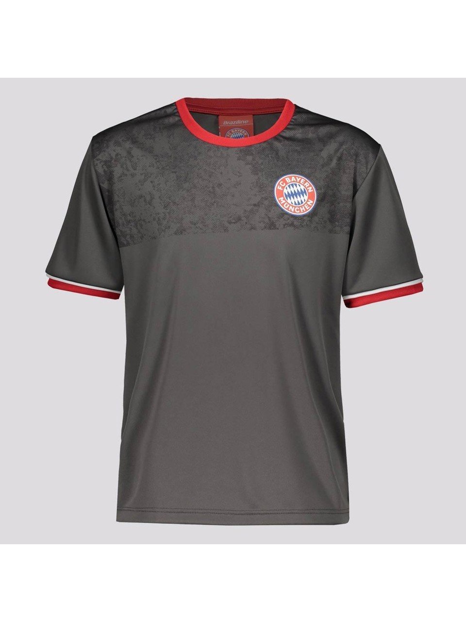 Camisa Bayer De Munique Apprentice Braziline Infantil Chumbo