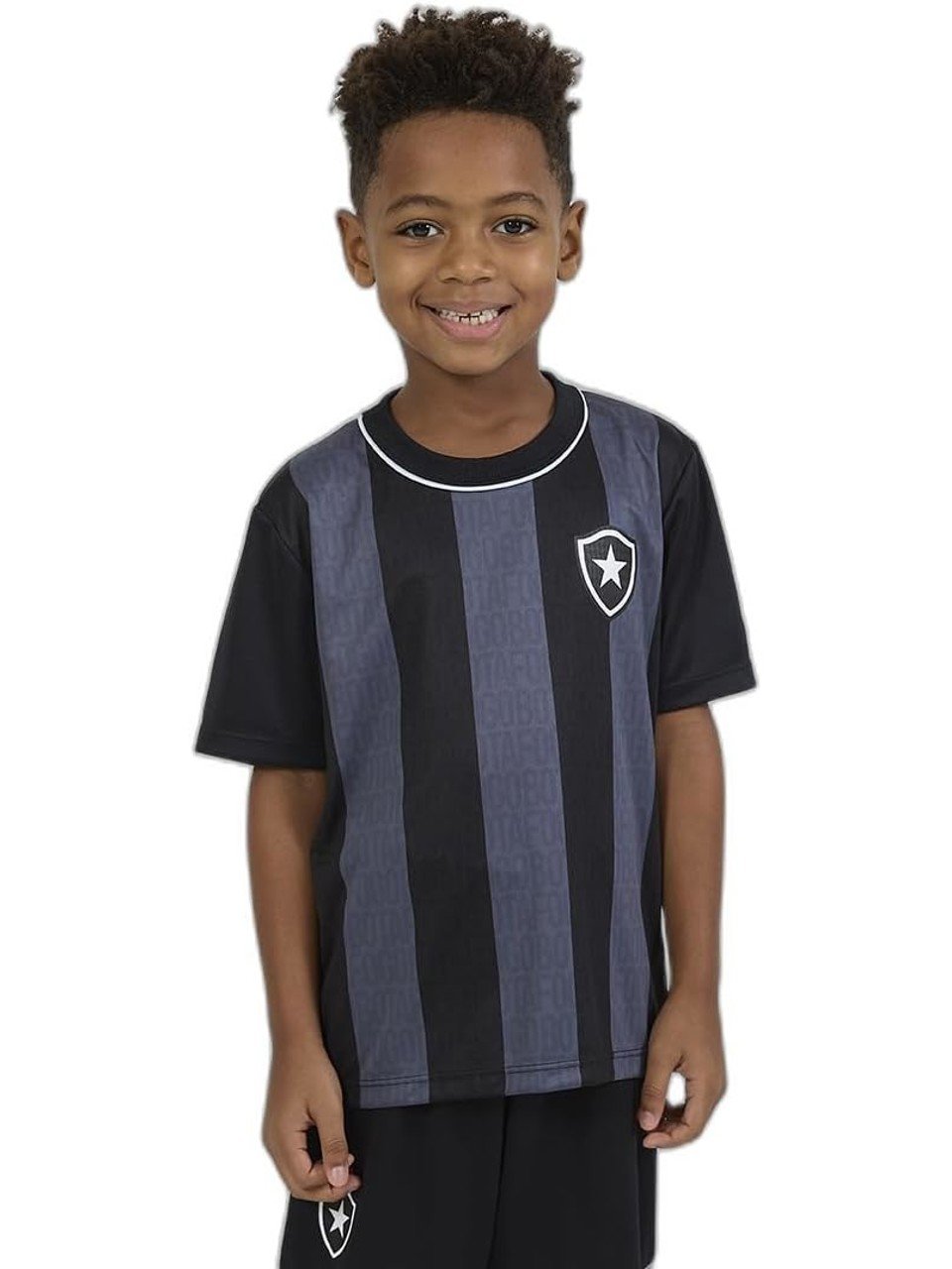 Camisa Botafogo Intenso Infantil Braziline Preto Chumbo
