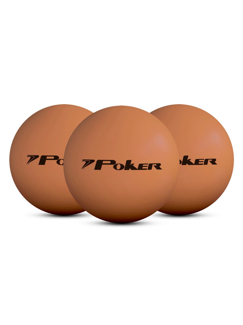 Kit Poker 3 Bola De Frescobol Laranja