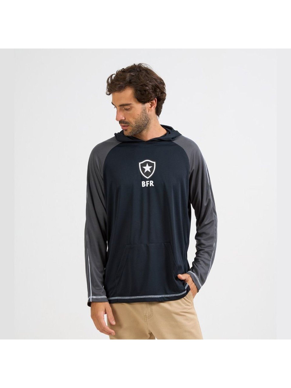 Camisa Manga Longa Botafogo Lacado Braziline Preto