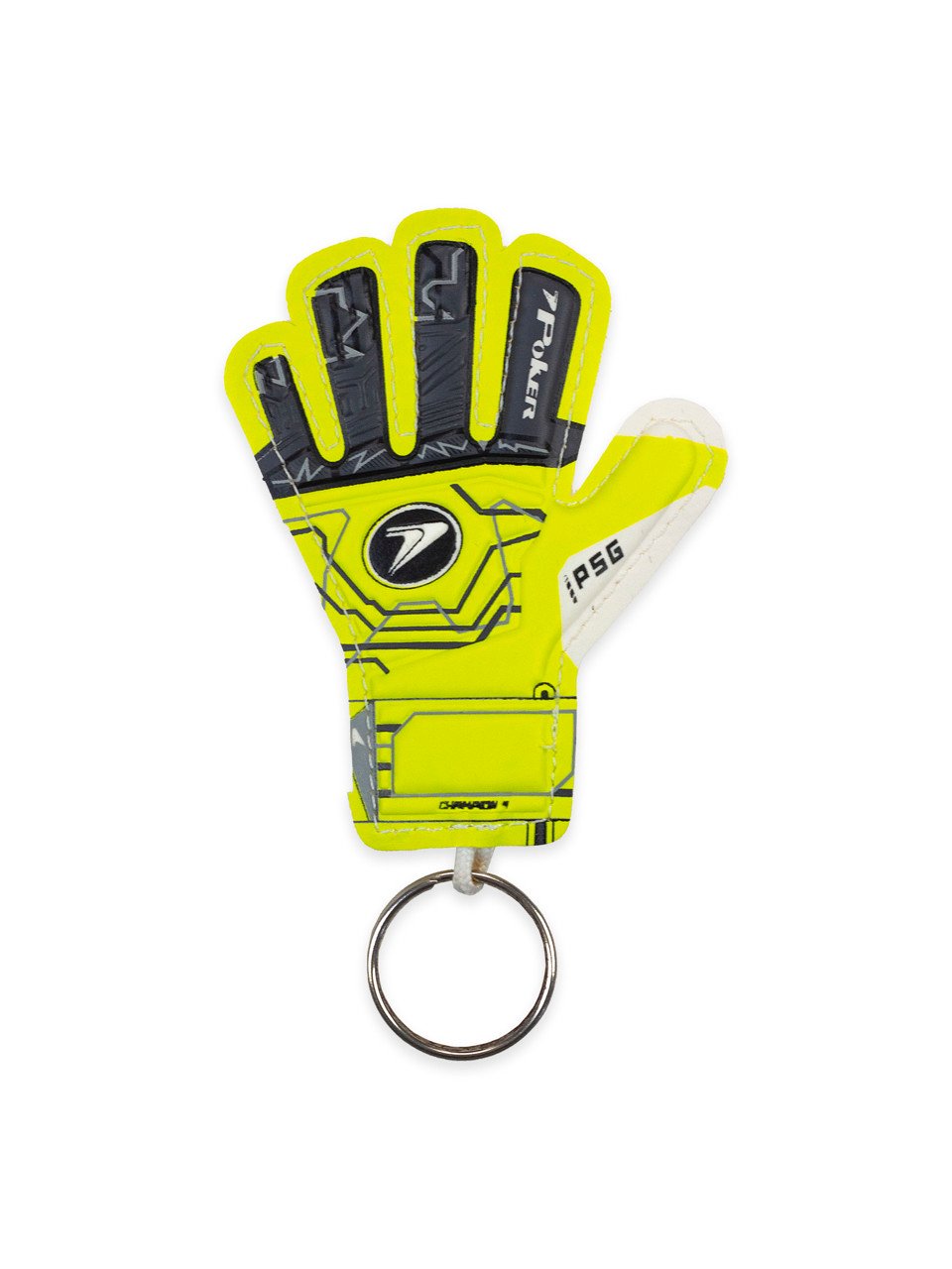 Chaveiro Poker Mini Luva Poker Amarelo Preto