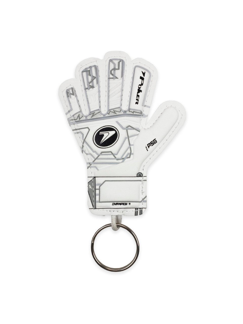 Chaveiro Poker Mini Luva Poker Branco Preto
