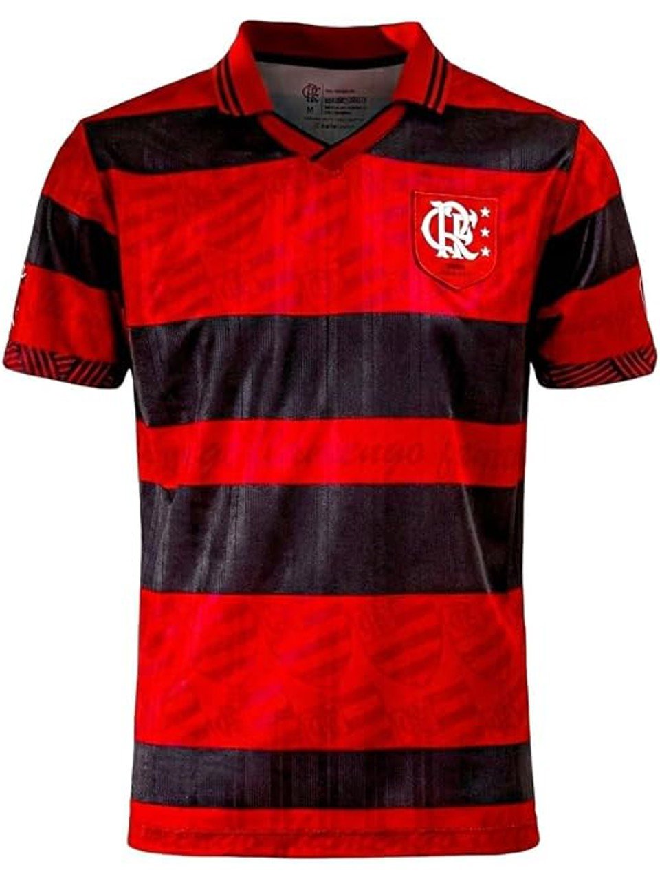 Camisa Flamengo Retro 1996 Home Betel Vermelho Preto