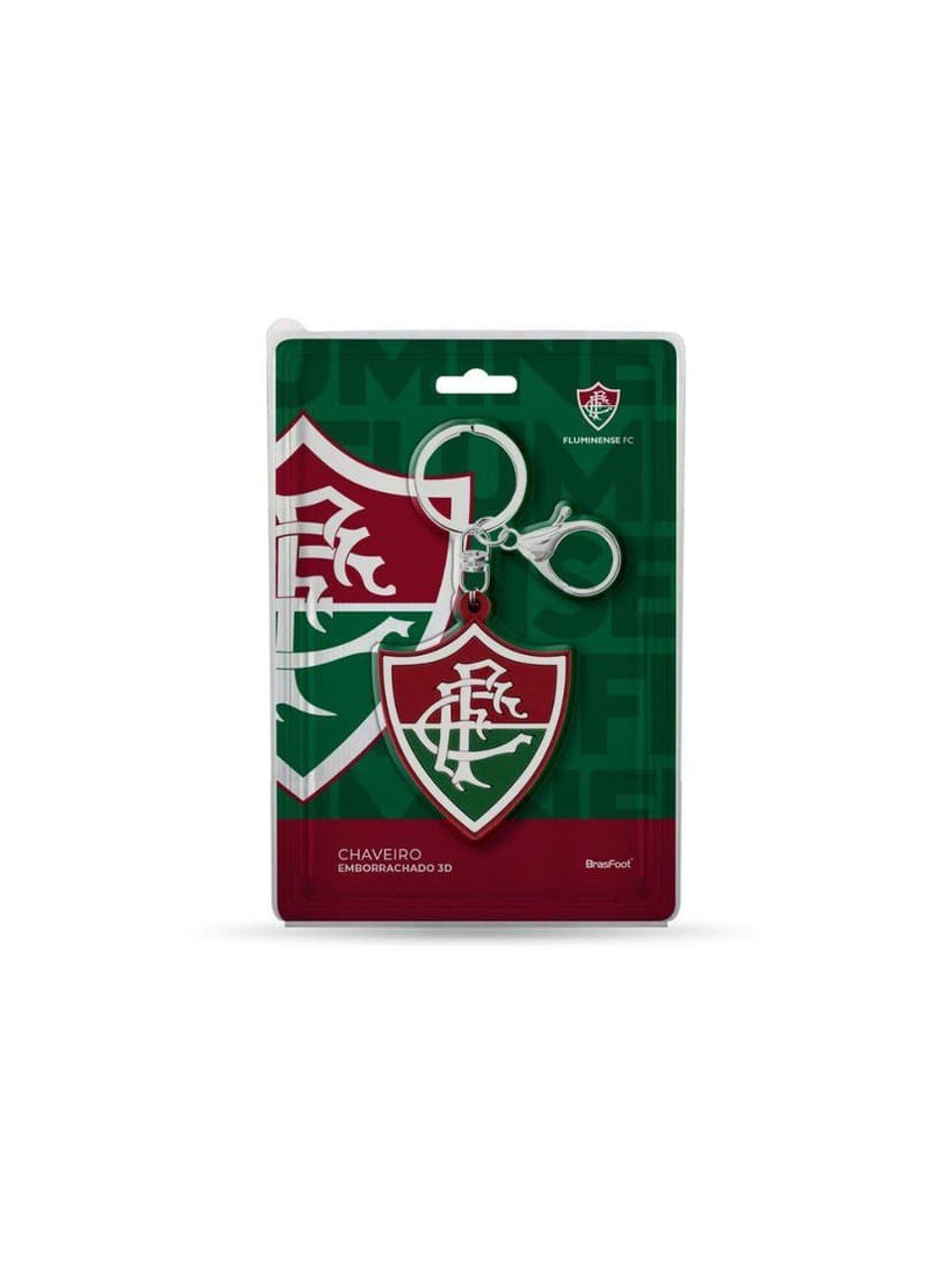 Chaveiro Fluminense Escudo Borracha Brasfoot