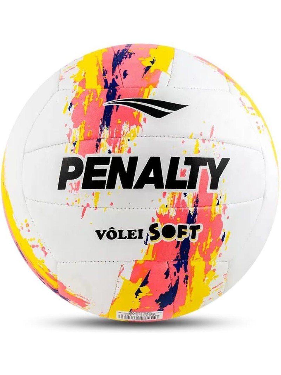 Bola De Volei Penalty Soft Xxiii Branco/Amarelo/Rosa